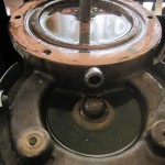Photo of a partially cleaned boiler from a Rancilio Silvia