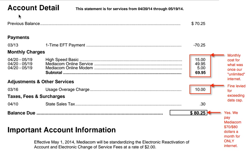 pay mediacom bill pay